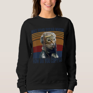 Cat Pilot Mike Echo Oscar Whisky Costume Gift Sweatshirt