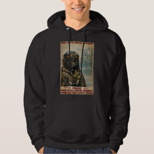 Cat Pilot Mike Echo Oscar Whisky How Do You Hoodie
