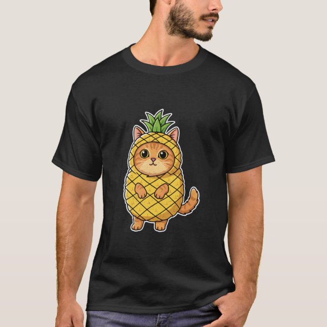 Cat Pineapple Costume T-Shirt (Front)