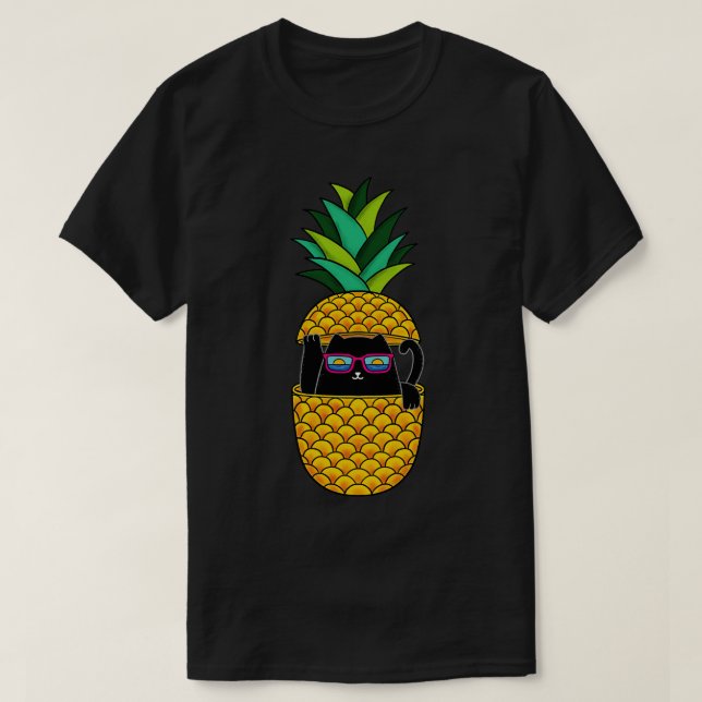 Cat Pineapple T-Shirt (Design Front)