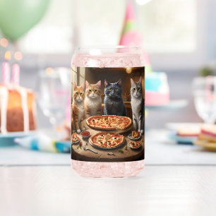 Cat Pizza Night, Can Glass