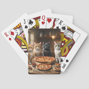Cat Pizza Night, Playing Cards