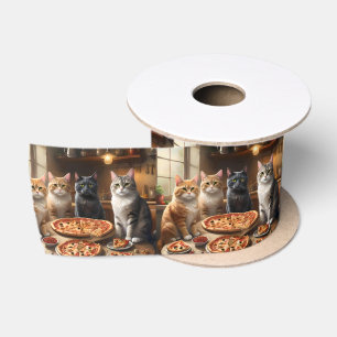 Cat Pizza Night, Satin Ribbon