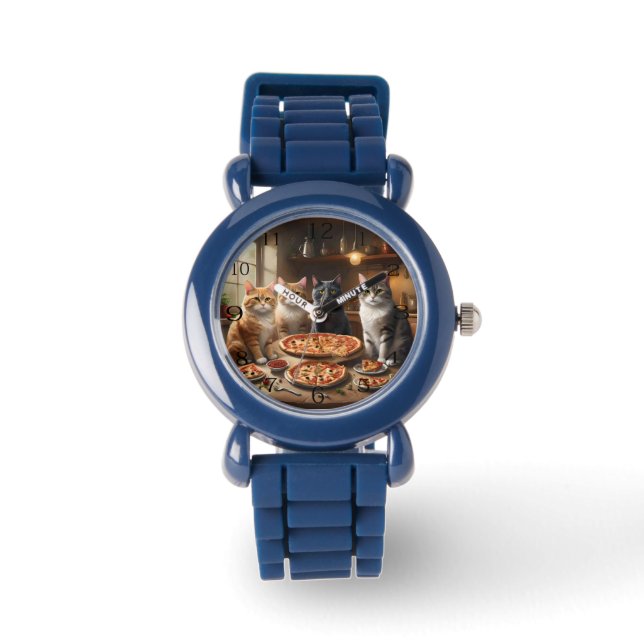 Cat Pizza Night, Watch (Front)