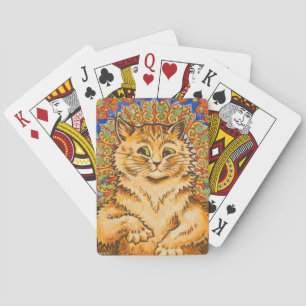Cat Playing a Piano by Louis Wai Playing Cards