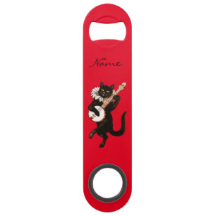 Cat playing Banjo Thunder_Cove