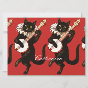 Cat playing Banjo Thunder_Cove