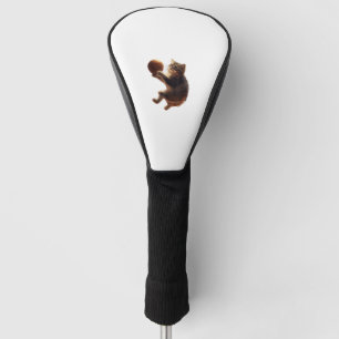 Cat Playing Basketball Funny Cats Mum Meow Kitty F Golf Head Cover