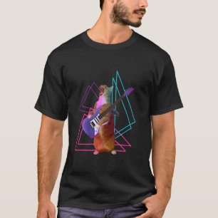 Cat Playing Electric Guitar T T-Shirt