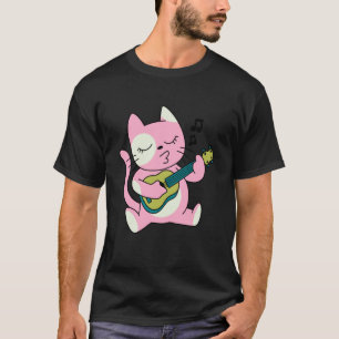 cat playing guitar music T-Shirt