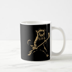Cat Playing Ice Hockey  Coffee Mug