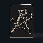 Cat Playing Ice Hockey Funny Cat Playing Hockey Sp Card<br><div class="desc">Cat Playing Ice Hockey Funny Cat Playing Hockey Sports</div>