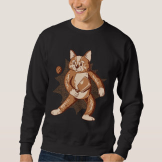 Cat Playing Pickleball Cat Cute Pickleball Sweatshirt