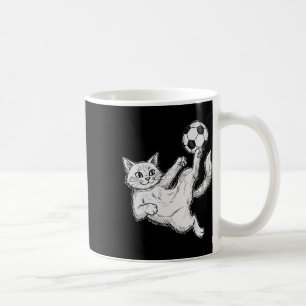 Cat Playing Soccer, Kids And Boys Soccer Byll, Soc Coffee Mug