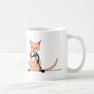 Cat Playing the Clarinet Coffee Mug