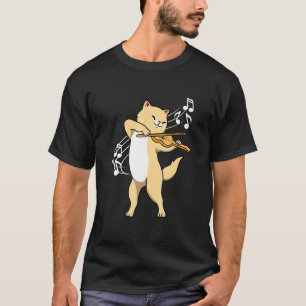Cat Playing Violin violinist T-Shirt