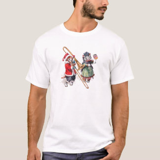 Cat Plays Trombone in the Snow T-Shirt