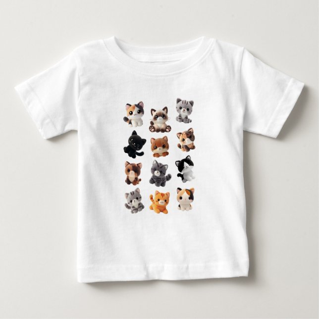 Cat Plush Toy Collection Baby T-Shirt (Front)