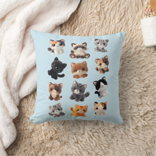 Cat Plush Toy Collection Cushion