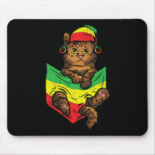 Cat Pocket Black History Month Colour Men Kitten A Mouse Pad