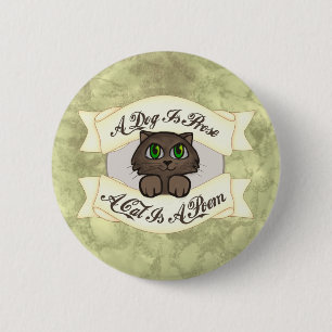 Cat Poem 6 Cm Round Badge