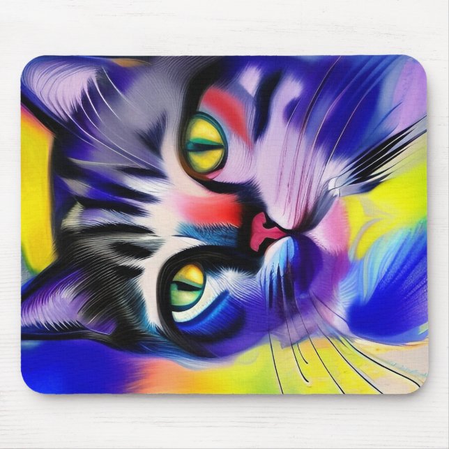 Cat portrait mouse pad (Front)
