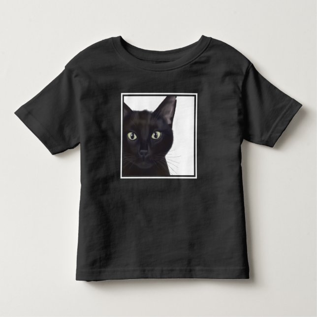 Cat, Portrait of Gus Toddler T-Shirt (Front)