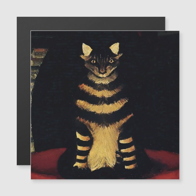 Cat - Portrait of Pierre Loti by Henri Rousseau Magnetic Invitation (Front/Back)