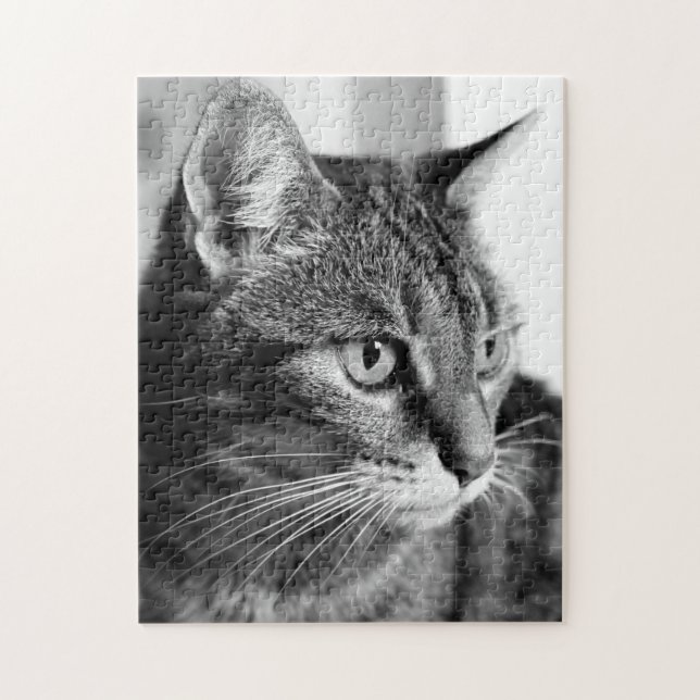 Cat portrait - the thinker jigsaw puzzle (Vertical)