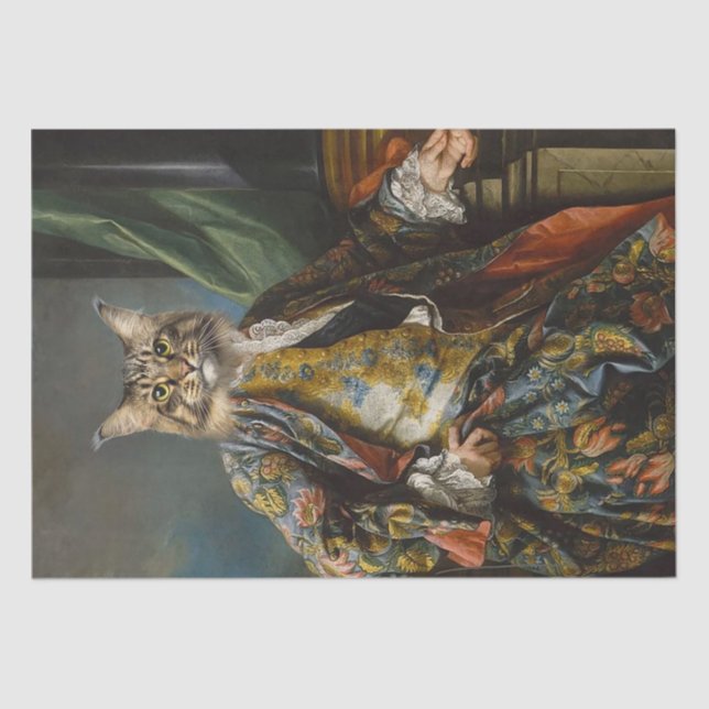 Cat Portrait Tissue Paper (Front)