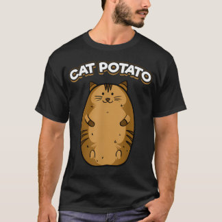 Cat Potato Funny Cute Fat Potato Feline T-Shirt