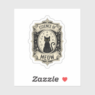 Cat Potion Label – Essence of Meow Vintage Sticker