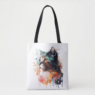 Cat Print for Cat Lover Cat Mum Tote Bag