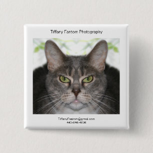 Cat Promo Piece 15 Cm Square Badge