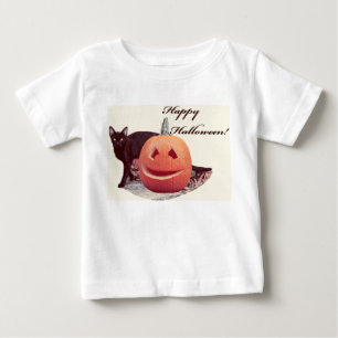 Cat & Pumpkin Happy Halloween T-Shirt