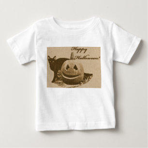 Cat & Pumpkin Happy Halloween T-Shirt