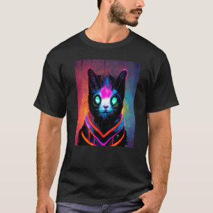 Cat Punk Cyborg Men Women Boys Girls   3 T-Shirt