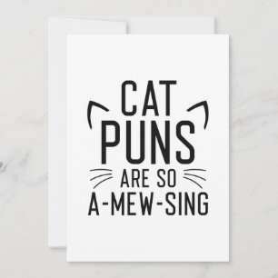 Cat Puns Are So Amewsing Thank You Card