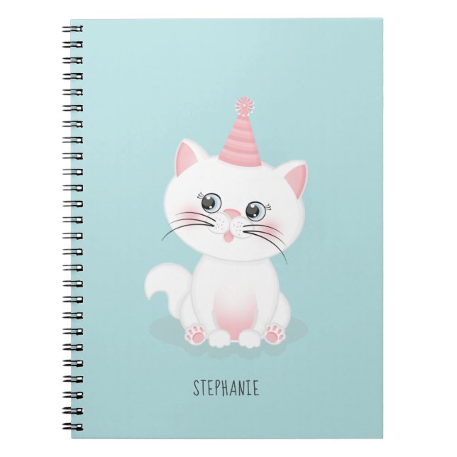 Cat Purr-fect Day Birthday Notebook (Front)