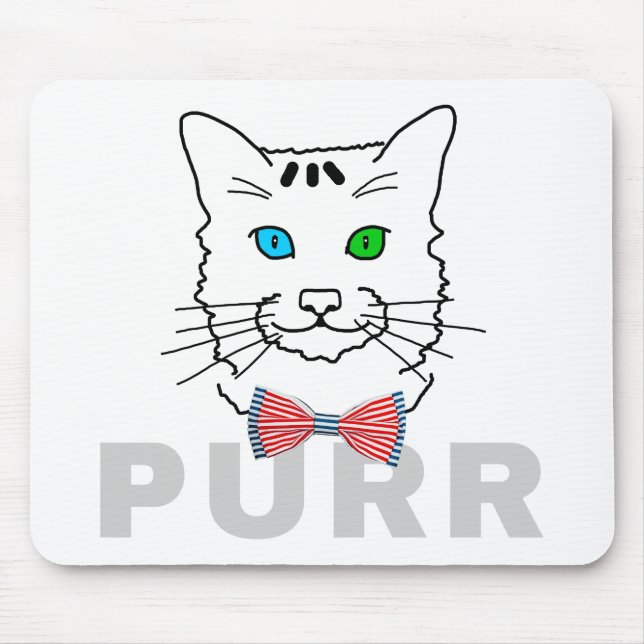 Cat Purr Mouse Pad (Front)