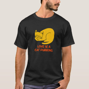 Cat Purring Positivity Cat Positive Quote Animal T-Shirt