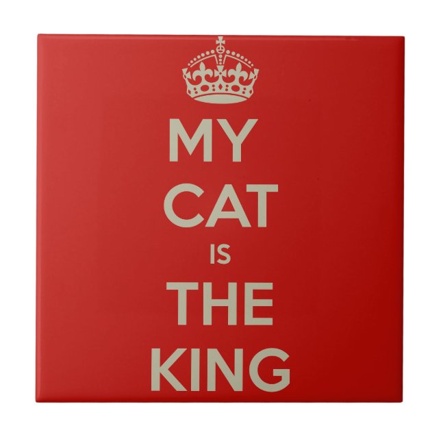 Cat Qoute Ceramic Tile (Front)