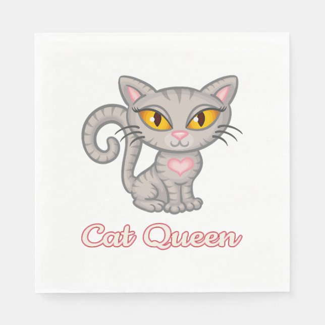 Cat Queen  Napkin (Front)