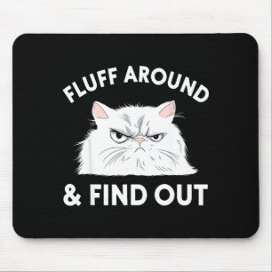 Cat Quote Humor Apparel Graphic Tees Uni Black Sma Mouse Pad