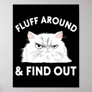 Cat Quote Humor Apparel Graphic Tees Uni Black Sma Poster