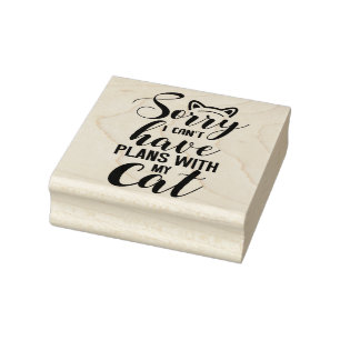 Cat Quote Rubber Stamp