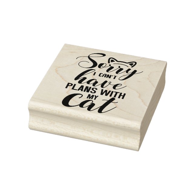 Cat Quote  Rubber Stamp (Stamp)