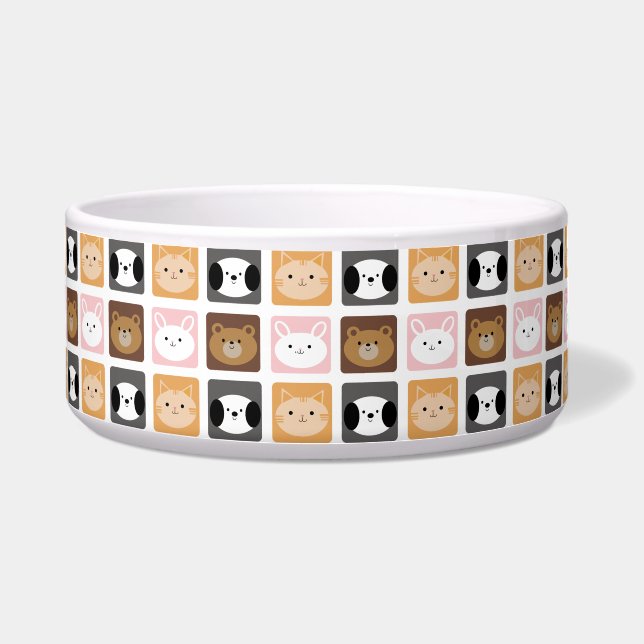 Cat, Rabbit, Dog and Bear pattern (Front)