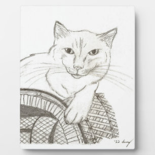 Cat Ragdoll Portrait Plaque