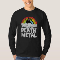 Cat Rainbow Heavy Metal Band Kids Goth Death Metal